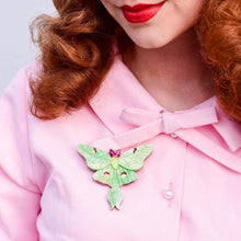 Load image into Gallery viewer, Erstwilder - Over the Moon Luna Moth Brooch (2020) - 20th Century Artifacts