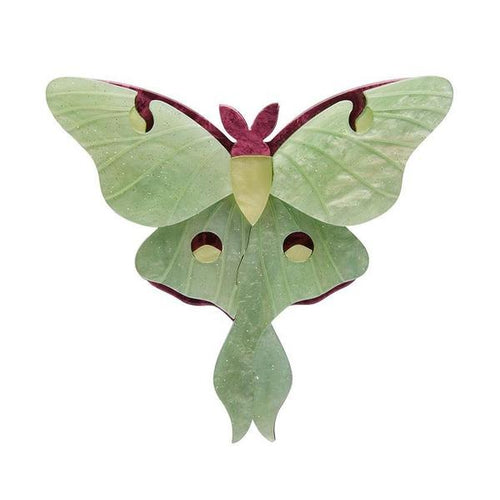 Erstwilder - Over the Moon Luna Moth Brooch (2020) - 20th Century Artifacts