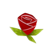 Load image into Gallery viewer, Erstwilder - Painted Rose Mini Brooch - 20th Century Artifacts