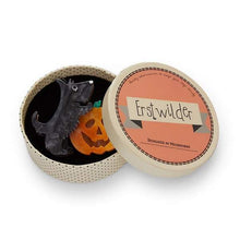 Load image into Gallery viewer, Erstwilder - Patch the Pumpkin Pup Brooch (2019) - 20th Century Artifacts
