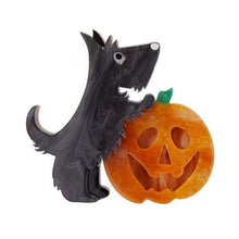 Load image into Gallery viewer, Erstwilder - Patch the Pumpkin Pup Brooch (2019) - 20th Century Artifacts
