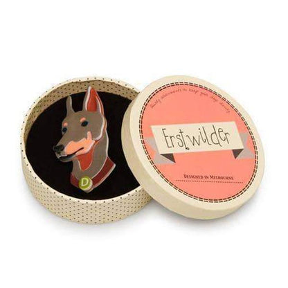 Erstwilder - Patrick Pinscher Brooch - 20th Century Artifacts