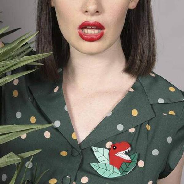Erstwilder - Peak-a-saurus Rex Brooch (2016) - 20th Century Artifacts
