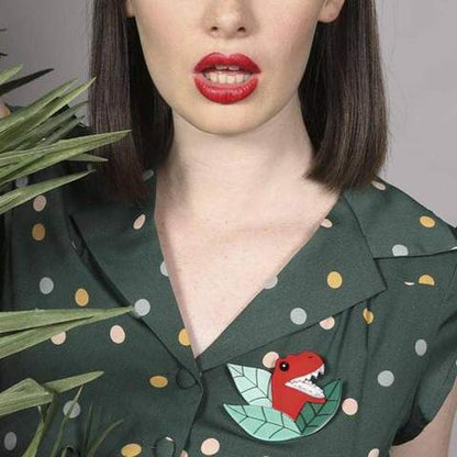 Erstwilder - Peak-a-saurus Rex Brooch (2016) - 20th Century Artifacts