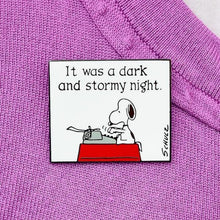 Load image into Gallery viewer, Erstwilder - Peanuts Dark and Stormy Night Enamel Pin (2020) - 20th Century Artifacts