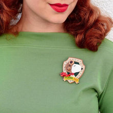 Load image into Gallery viewer, Erstwilder - Peanuts Flying Ace Snoopy Brooch (2020) - 20th Century Artifacts