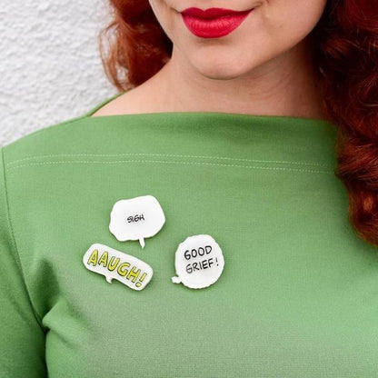 Erstwilder - Peanuts - Good Grief! Brooch (2020) - 20th Century Artifacts