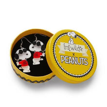 Load image into Gallery viewer, Erstwilder - Peanuts Joe Cool Snoopy Drop Earrings (2020) - 20th Century Artifacts