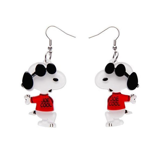 Erstwilder - Peanuts - Joe Cool Snoopy Drop Earrings (2020) - 20th Century Artifacts