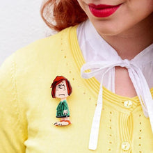 Load image into Gallery viewer, Erstwilder - Peanuts Peppermint Patty Brooch (2020) - 20th Century Artifacts