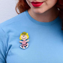 Load image into Gallery viewer, Erstwilder - Peanuts Sally Brown Brooch (2020) - 20th Century Artifacts