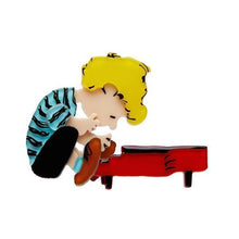 Load image into Gallery viewer, Erstwilder - Peanuts Schroeder Brooch (2020) - 20th Century Artifacts