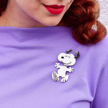 Load image into Gallery viewer, Erstwilder - Peanuts Time to Dance Snoopy Brooch (2020) - 20th Century Artifacts
