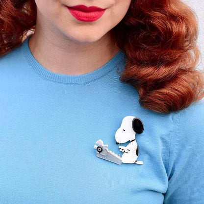 Erstwilder - Peanuts - World Famous Author Snoopy Brooch (2020) - 20th Century Artifacts