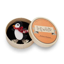 Load image into Gallery viewer, Erstwilder - Pebbles on Ice Penguin Brooch (2019) - 20th Century Artifacts