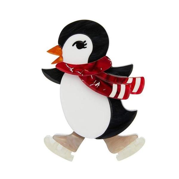 Erstwilder - Pebbles on Ice Penguin Brooch (2019) - 20th Century Artifacts