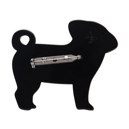 Erstwilder - Pebbles the Progressive Pug Brooch - 20th Century Artifacts
