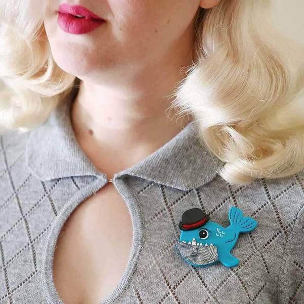Erstwilder - Pedro the Piranha Brooch (2018) (p) - 20th Century Artifacts