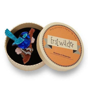 Erstwilder - Phoebe the Fairy Wren Brooch (2020) - 20th Century Artifacts