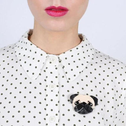 Erstwilder - Pierre's Pug Life Brooch (2017) - 20th Century Artifacts
