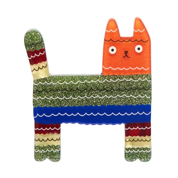 Erstwilder - Piñata Cat Brooch (Terry Runyan 1) - 20th Century Artifacts