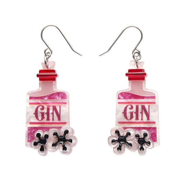 Erstwilder - Pink Gin Party Drop Earrings - 20th Century Artifacts