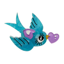 Load image into Gallery viewer, Erstwilder - Piper the Love Bird Brooch - 20th Century Artifacts