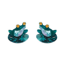 Load image into Gallery viewer, Erstwilder - Pod Dweller Frog Stud Earrings - 20th Century Artifacts