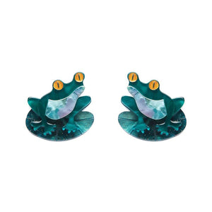 Erstwilder - Pod Dweller Frog Stud Earrings - 20th Century Artifacts