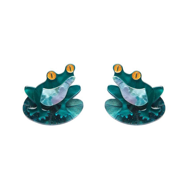 Erstwilder - Pod Dweller Frog Stud Earrings - 20th Century Artifacts