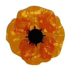 Erstwilder - Poppy Field Brooch (2016) orange - 20th Century Artifacts