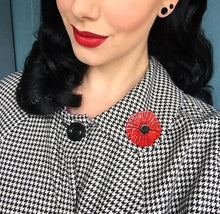 Load image into Gallery viewer, Erstwilder - Poppy Field Brooch (2017) Red - 20th Century Artifacts
