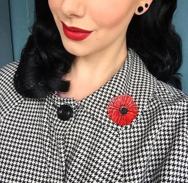 Erstwilder - Poppy Field Brooch (2017) Red - 20th Century Artifacts