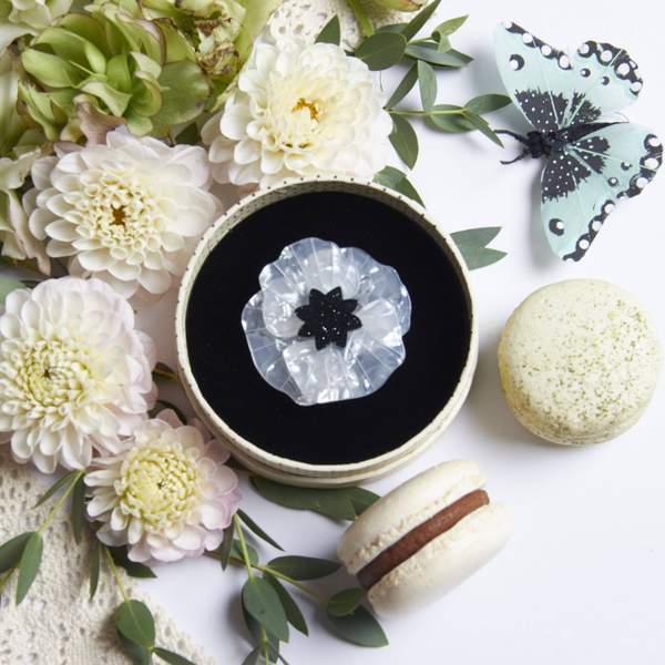 Erstwilder - Poppy Field Brooch (2017) White - 20th Century Artifacts