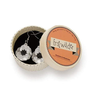 Erstwilder - Poppy Field Drop Earrings - White - 20th Century Artifacts