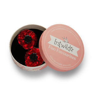 Erstwilder - Poppy Field Hair Clips - 20th Century Artifacts