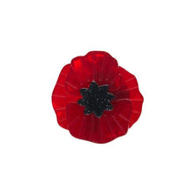 Load image into Gallery viewer, Erstwilder - Poppy Field Mini Brooch - Red - 20th Century Artifacts