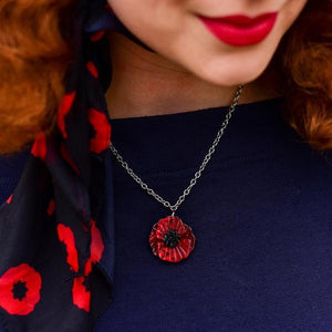 Erstwilder - Poppy Field Mini Pendant Necklace - 20th Century Artifacts