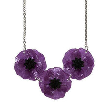 Load image into Gallery viewer, Erstwilder - Poppy Field Necklace (2017) purple - 20th Century Artifacts