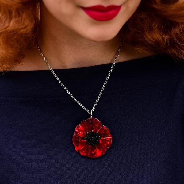 Erstwilder - Poppy Field Pendant Necklace - 20th Century Artifacts