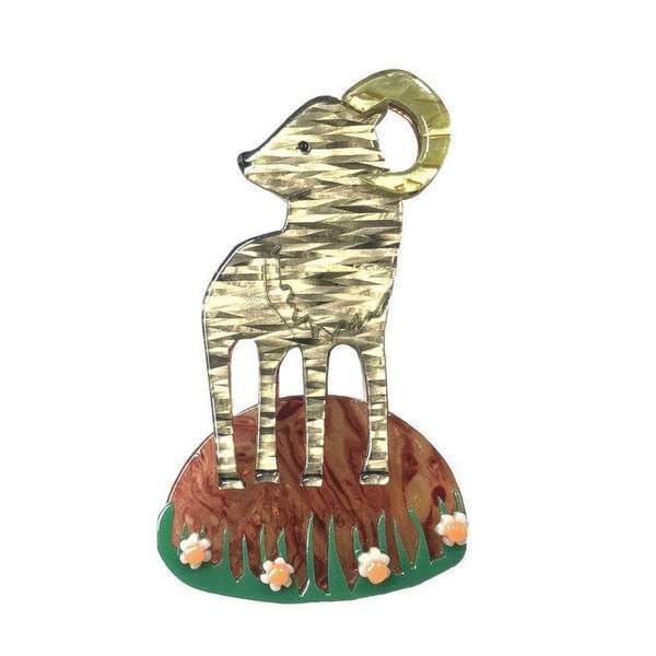 Erstwilder - Pride of Big Horn Ram Brooch (2015) - 20th Century Artifacts