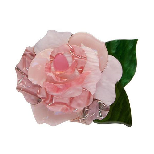 Erstwilder - Prim Petals Rose Brooch - 20th Century Artifacts
