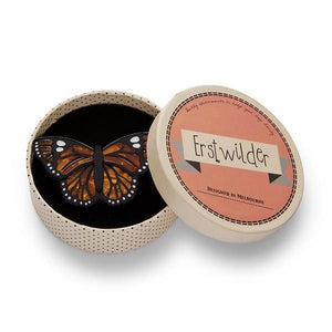 Erstwilder - Prince of Orange Monarch Butterfly Brooch (2020) - 20th Century Artifacts