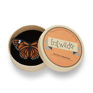 Erstwilder - Prince of Orange Monarch Butterfly Brooch 2021 - 20th Century Artifacts