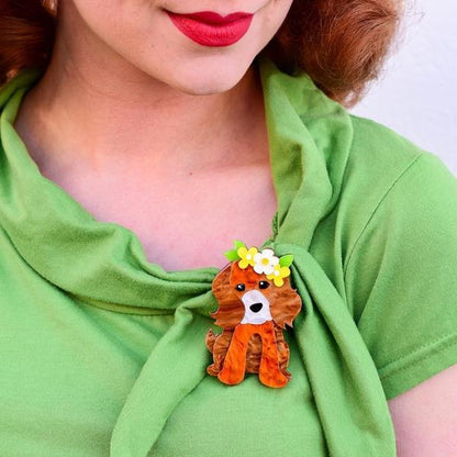 Erstwilder - Puppy Love Brooch (2020) - 20th Century Artifacts