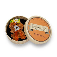 Load image into Gallery viewer, Erstwilder - Puppy Love Brooch (2020) - 20th Century Artifacts