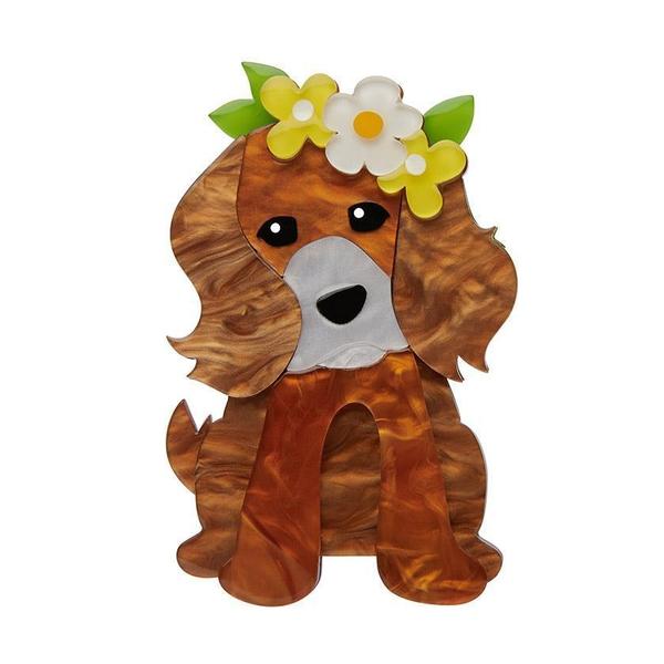 Erstwilder - Puppy Love Brooch (2020) - 20th Century Artifacts