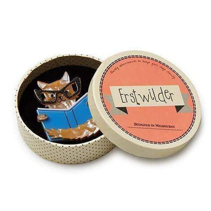 Erstwilder - Puss in Books Brooch (2016) - 20th Century Artifacts