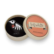 Load image into Gallery viewer, Erstwilder - RIP Raven Brooch (2019) - 20th Century Artifacts