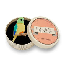 Load image into Gallery viewer, Erstwilder - Radiant Rambler Parrot Brooch (2019) - 20th Century Artifacts